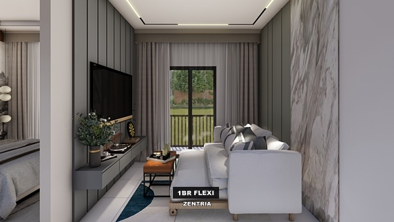 Zentria Condominiums 1br-flexi - Condo for Sale in Tagaytay Metro Zentria Condominiums